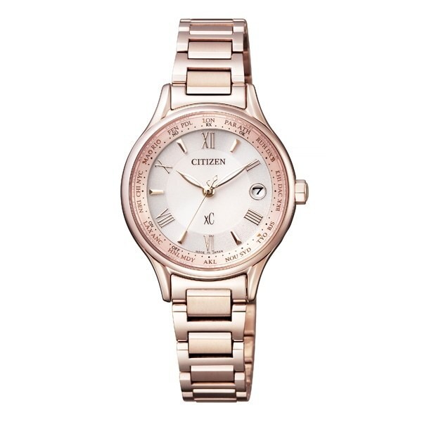 Citizen XC Cross Sea Titania Line Happy Flight Eco Drive Radio Ladies EC1164 53W
