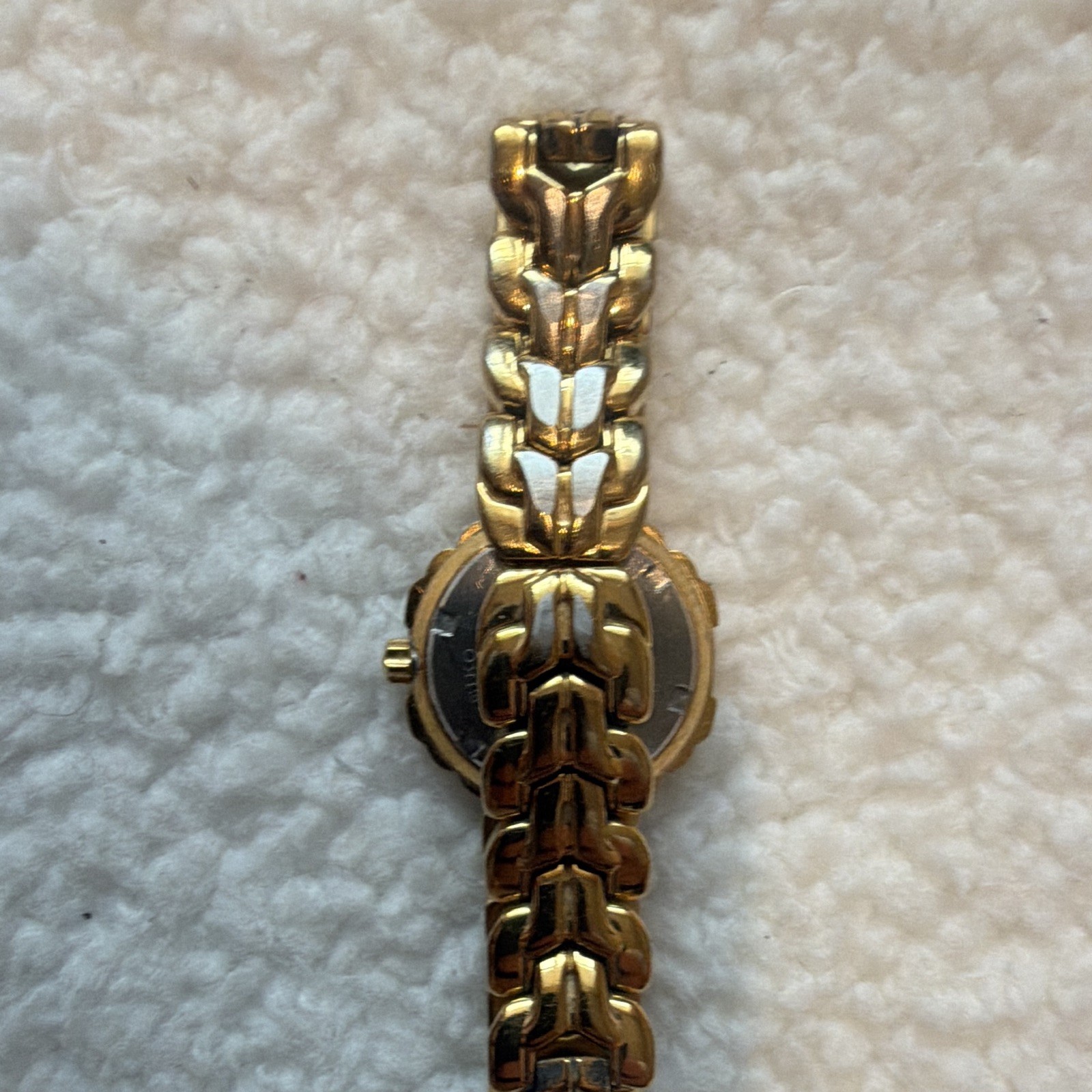 Seiko Sport 50 Women’s Quartz Gold Tone Bracelet Watch Date White Dial 5 Bar