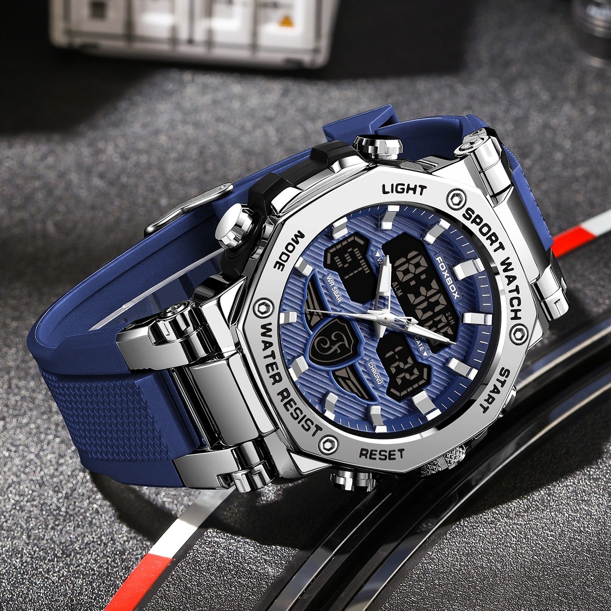 Men Sport Watch Waterproof Digital LED Backlight Military Tactical Wristwatch
