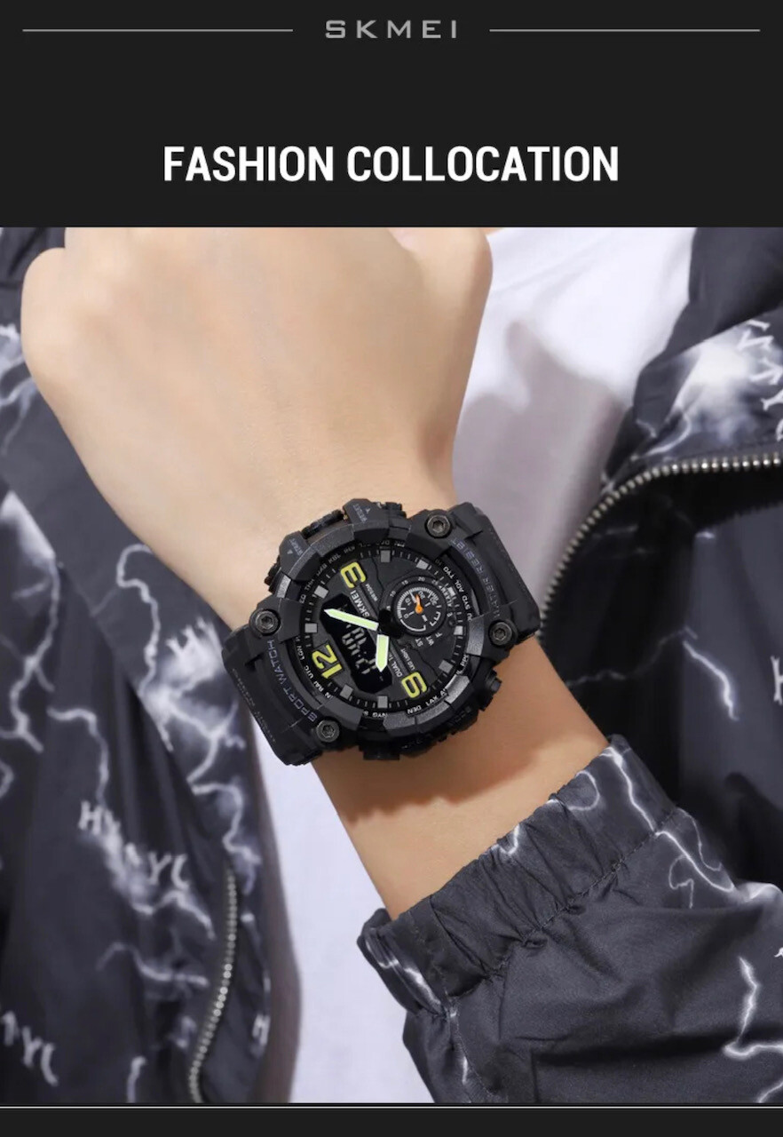 Men Large OVERSIZED Waterproof Digital Sports Military Tactical WRIST WATCH 54mm