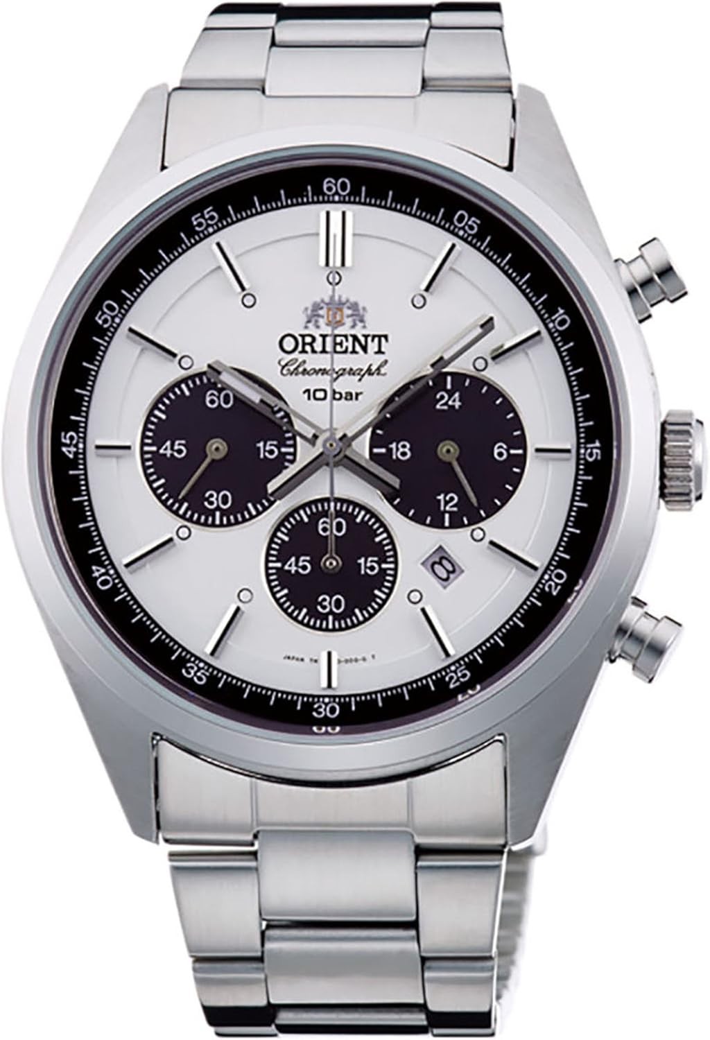 ORIENT WV0041TX Milky White SOLAR PANDA 70’s Neo Seventies Men Watch