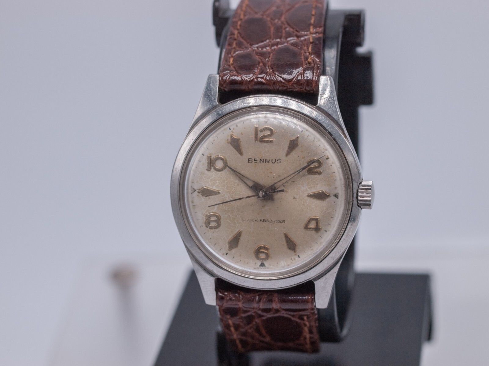 Benrus Men’s 34mm 17j Watch DR2F1 Cal. Eta 2372 – Runs Well
